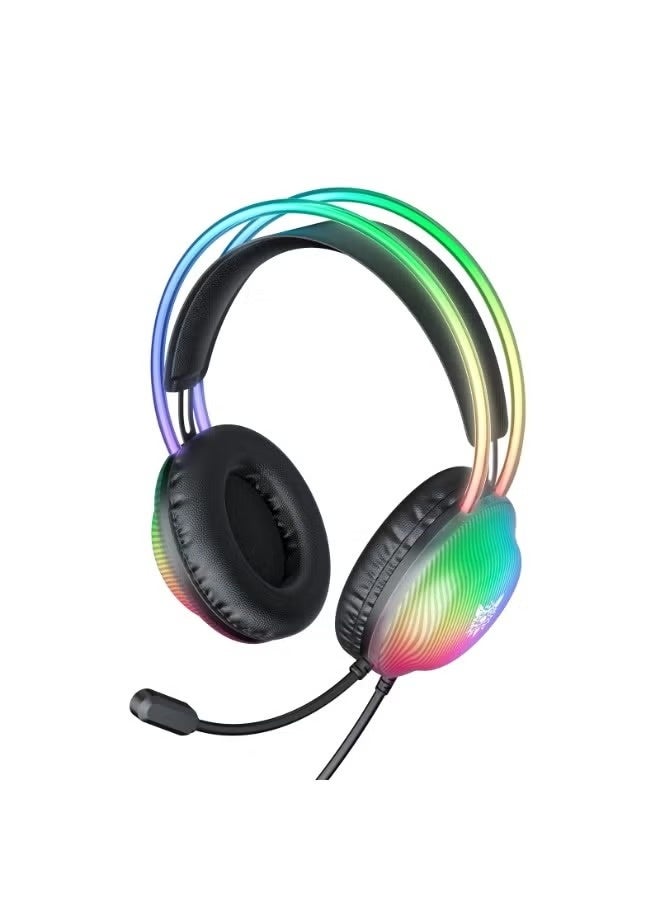 onikuma X29 RGB USB Wired Gaming Headset with 7.1 Surround Sound and Noise Cancelling Microphone, 50mm Stereo Drivers, Adjustable Headband and Comfortable Over-Ear Design for PC and Gaming Consoles - Image 4